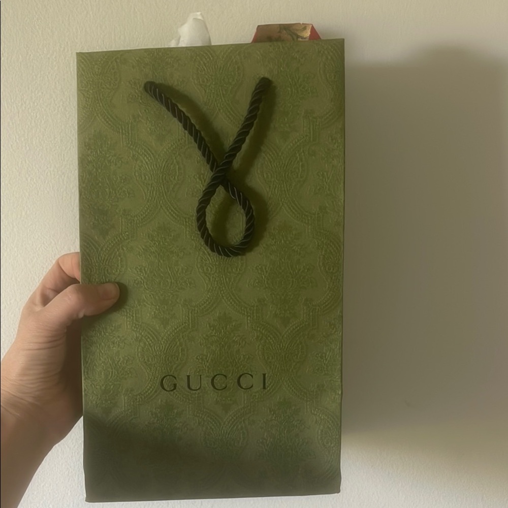 Gucci Green Gift Bag